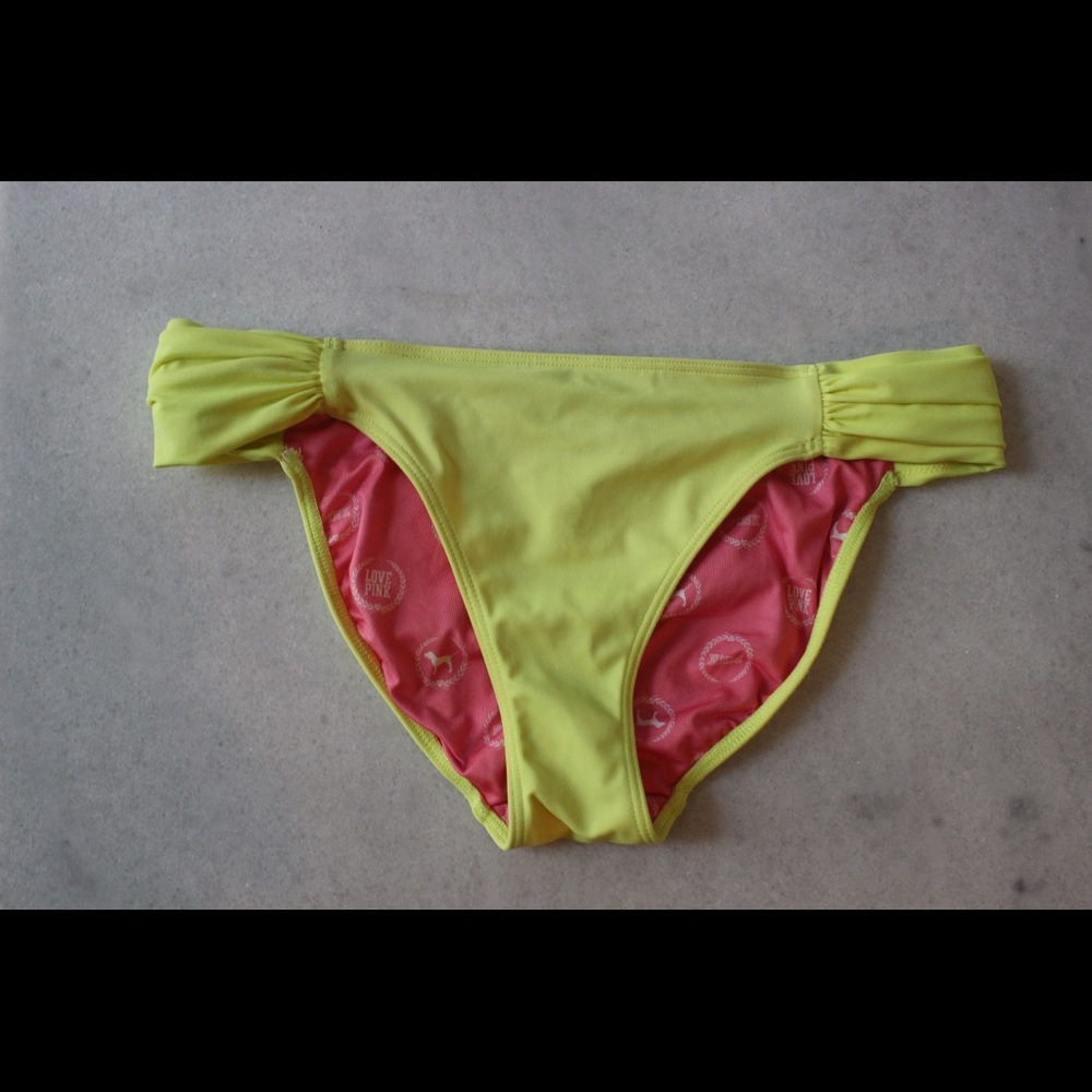 Yellow Victoria’s Secret Pink Swimsuit Bottoms